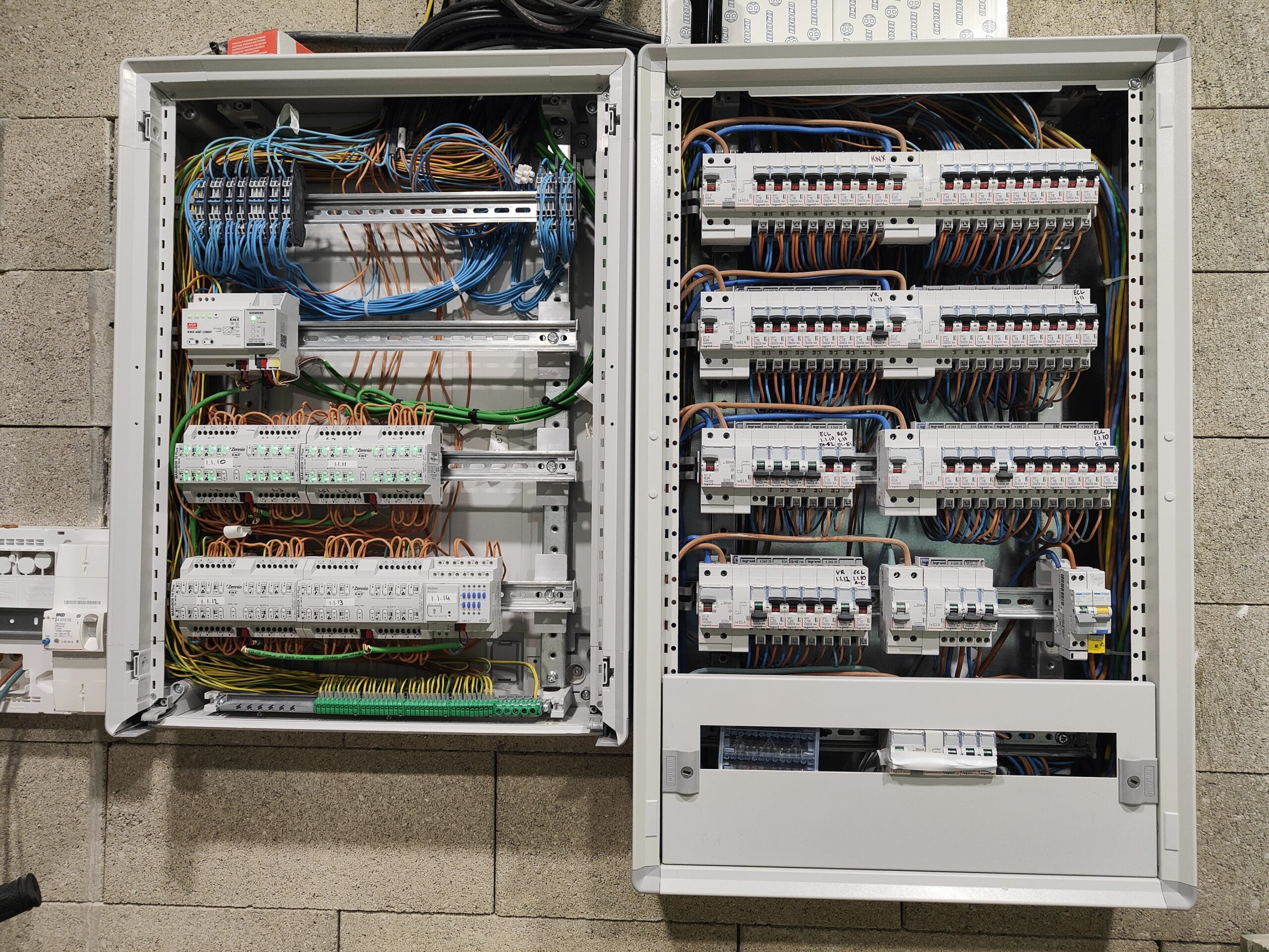 Evry-Grégy-sur-Yerre - Tableau Electrique - Installation Domotique KNX - ECS-ELEC