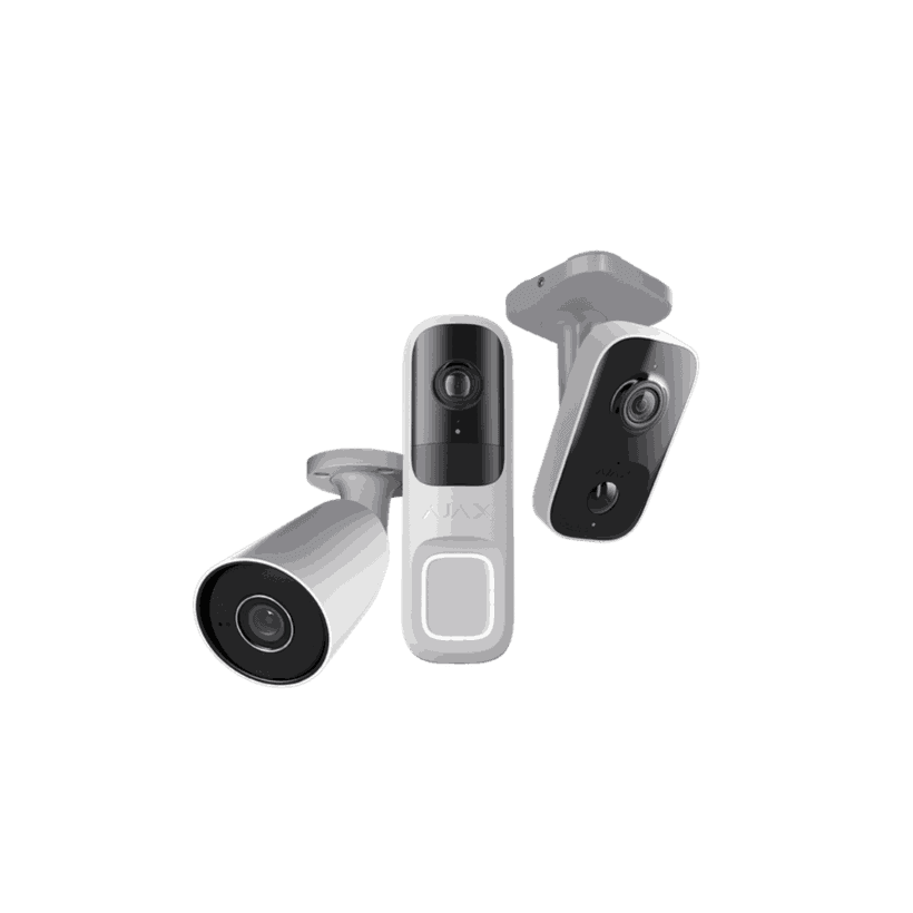 Caméras de vidéosurveillance Ajax : caméra bullet, sonnette vidéo et caméra extérieure